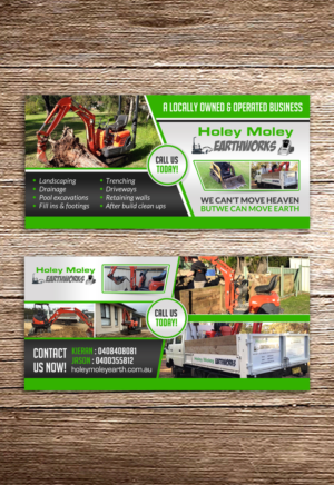 Design de Carte Postale par debdesign pour holey moley earthworks | Design : #8438055