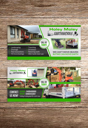 Design de Carte Postale par debdesign pour holey moley earthworks | Design : #8443519