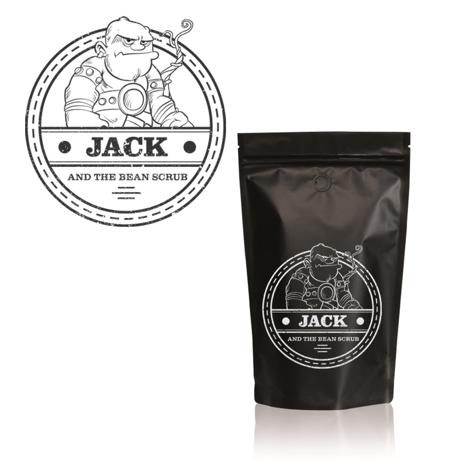 Logo Design by Ruby Rose Designs for Jack and the bean scrub | Design #9121032