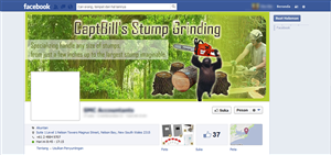 Diseño de Facebook por sigitarrin para CaptBill's Stump Grinding | Diseño: #2025459