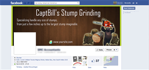 Diseño de Facebook por sigitarrin para CaptBill's Stump Grinding | Diseño: #2025463