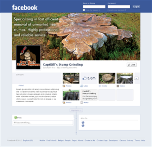 Diseño de Facebook por Sbss para CaptBill's Stump Grinding | Diseño: #2020647