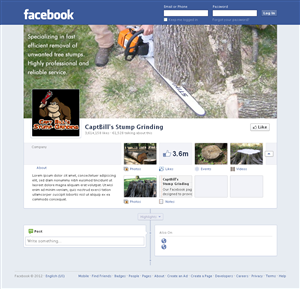 Diseño de Facebook por Sbss para CaptBill's Stump Grinding | Diseño: #2020652