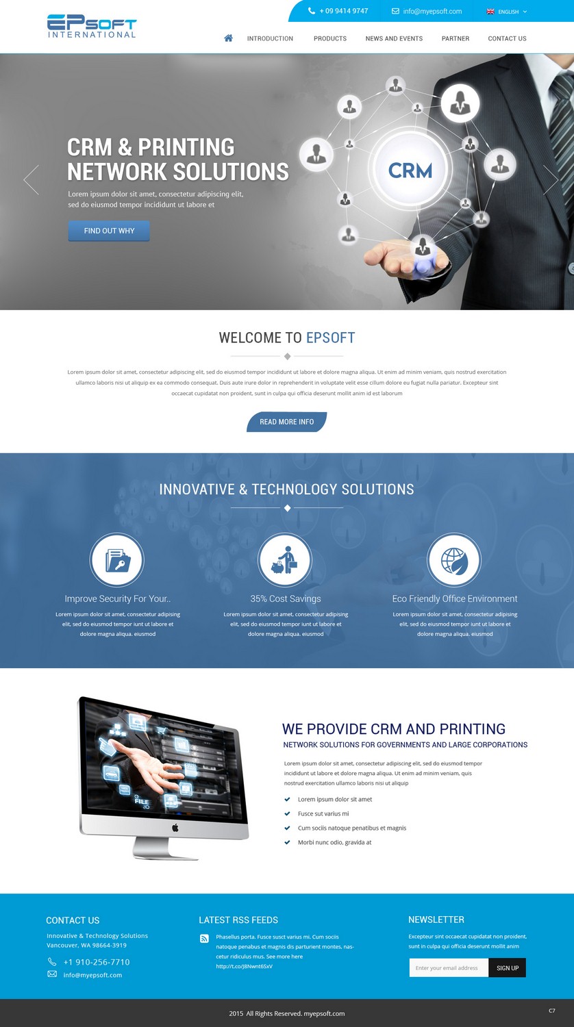Web Design by pb for this project | Design #9310437