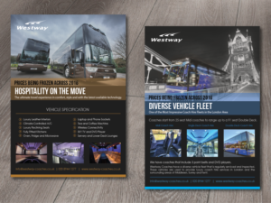 Flyer-Design von alex989 für Westway Coach Services | Design: #8446429
