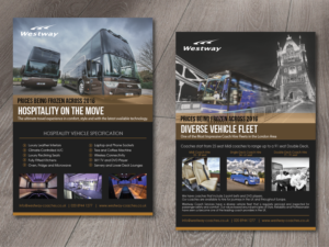 Flyer-Design von alex989 für Westway Coach Services | Design: #8524435