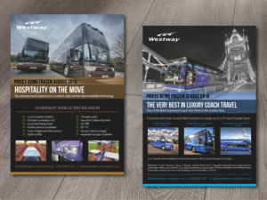 Flyer-Design von alex989 für Westway Coach Services | Design: #8691530
