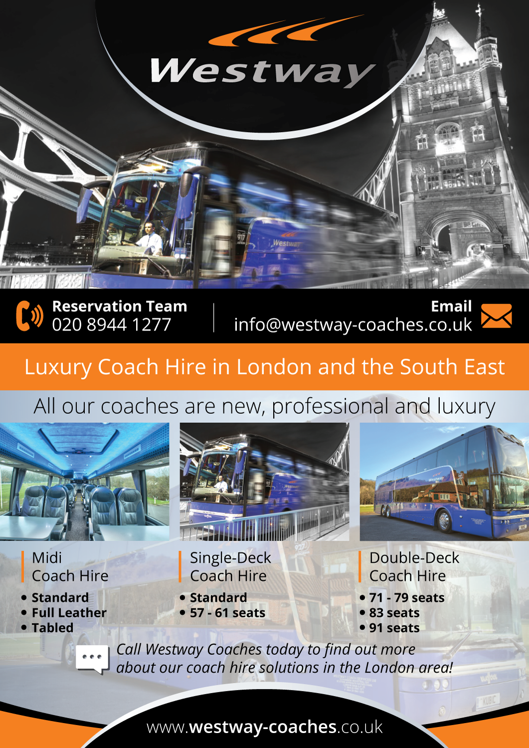 Flyer-Design von adiazudin für Westway Coach Services | Design #8418358