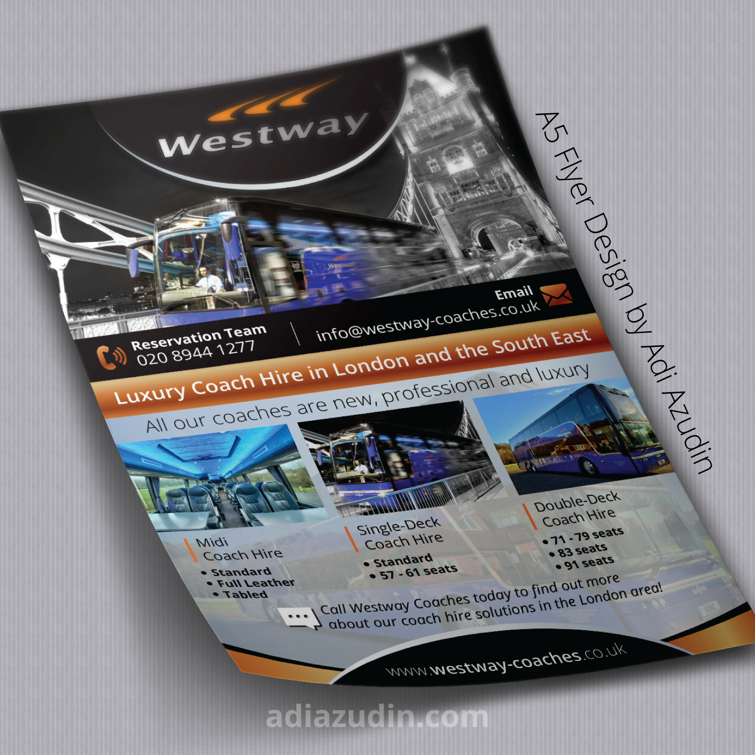 Flyer Design by adiazudin for Westway Coach Services | Design #8447282