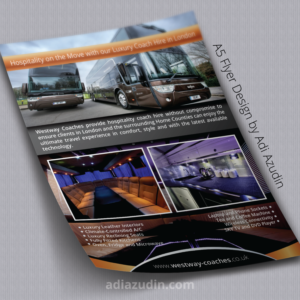 Flyer-Design von adiazudin für Westway Coach Services | Design #8447308