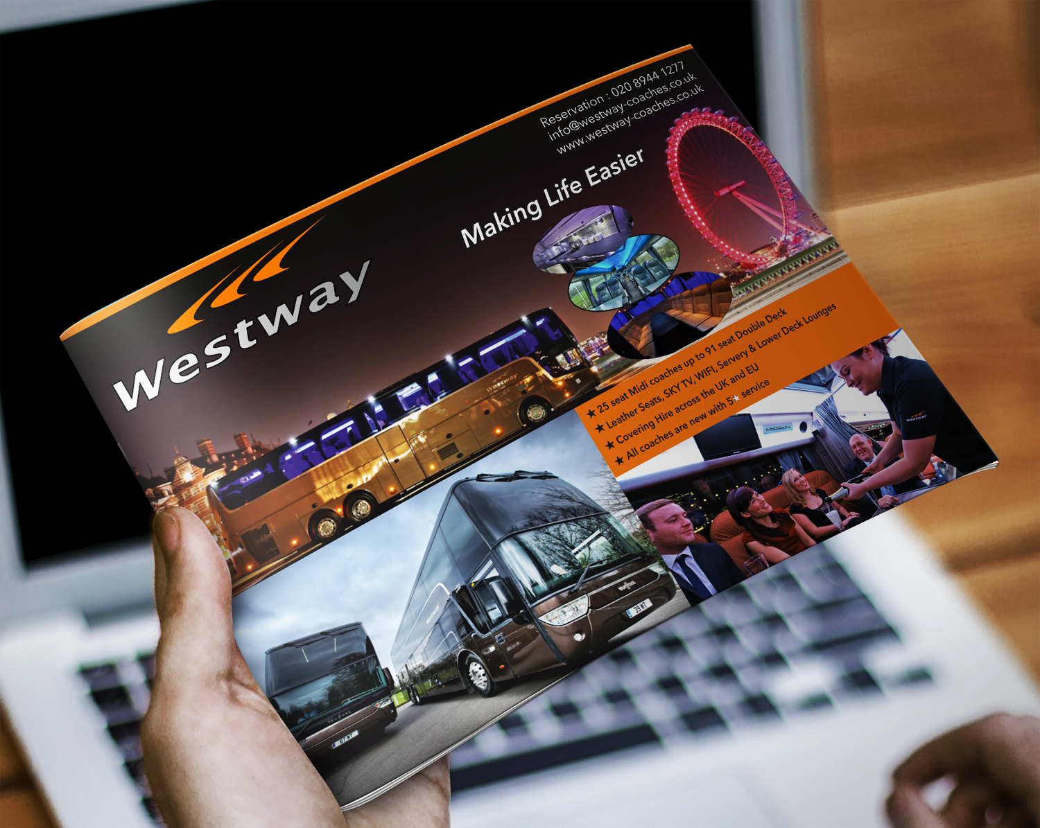 Flyer-Design von Pint & Promotional Projects für Westway Coach Services | Design #8406032