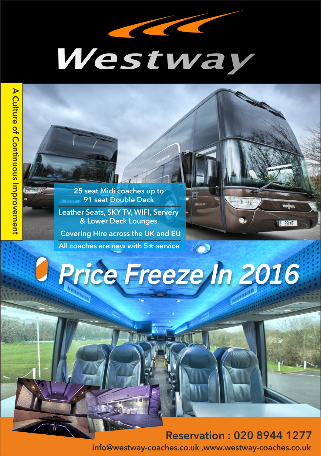 Flyer-Design von Pint & Promotional Projects für Westway Coach Services | Design #8406507