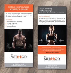 Private Gym Needs a Rack Card Design | Flyer-Design von alex989