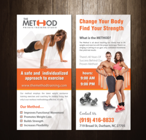 Private Gym Needs a Rack Card Design | Flyer-Design von meet007