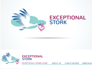 Logo Design by shimo for Exceptional Stork LLC | Design: #8767096