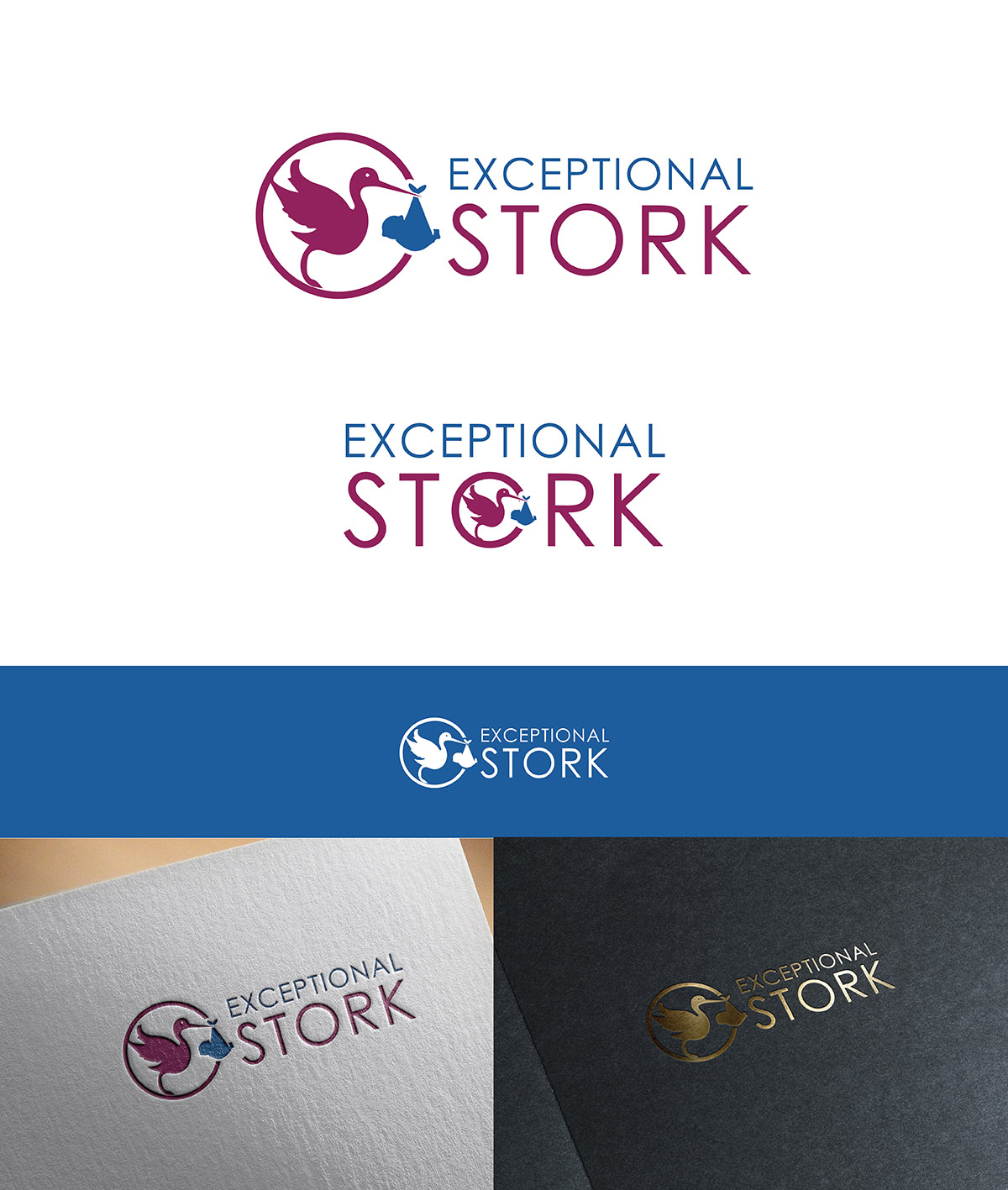 Logo Design by Ves-Boycheva for Exceptional Stork LLC | Design #9206086
