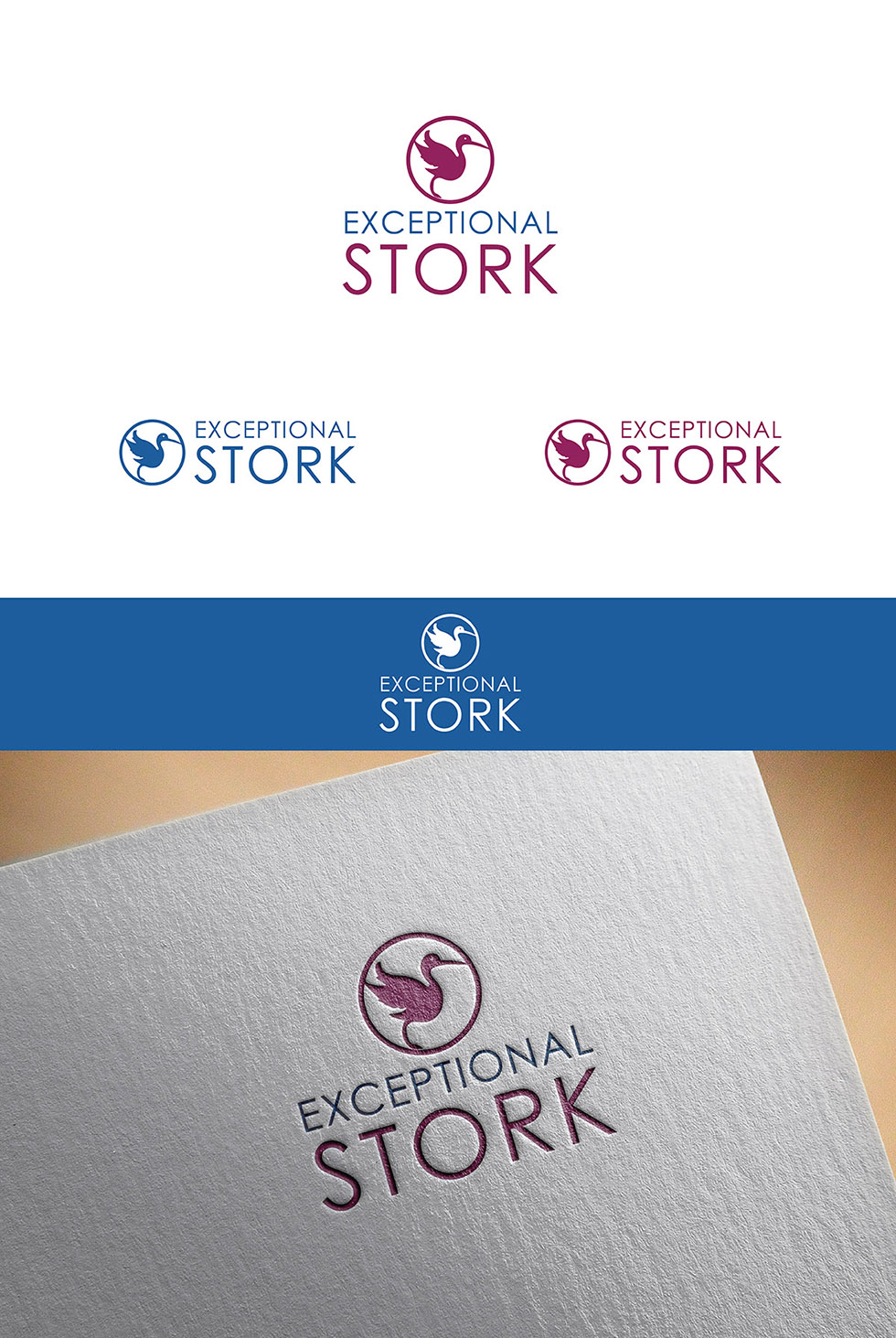Logo Design by Ves-Boycheva for Exceptional Stork LLC | Design #9206150