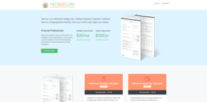 None required (or NestEggGuru - Enlightened Retirement Planning) | Logo-Design von at-as