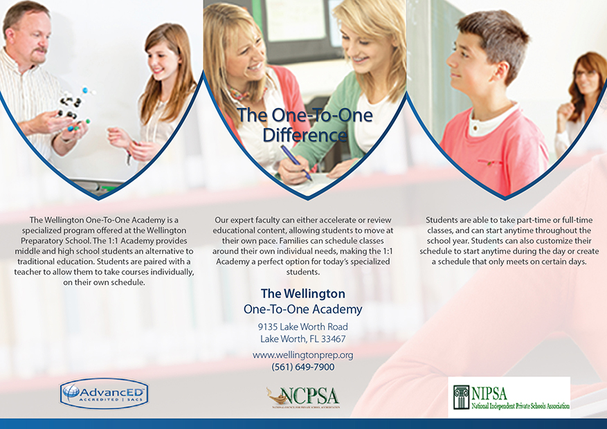 Diseño de Flyer por CreativeKlub para Wellington Preparatory School | Diseño #8424729
