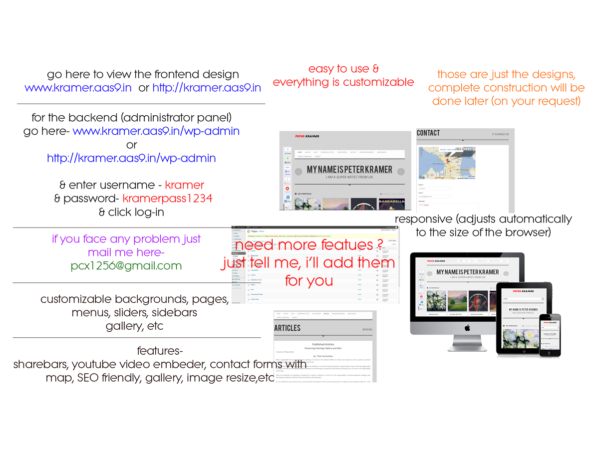 Web Design by pcx1256 for Peter Kramer | Design #2039335