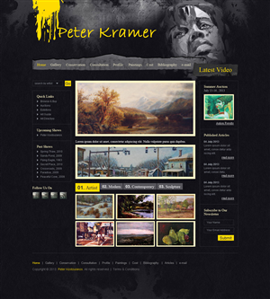 Web Design by Sanjib Ghosh for Peter Kramer | Design: #2031294