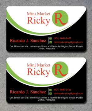 Business Card Design by Lanka Ama for Mini Market Ricky | Design: #8412839