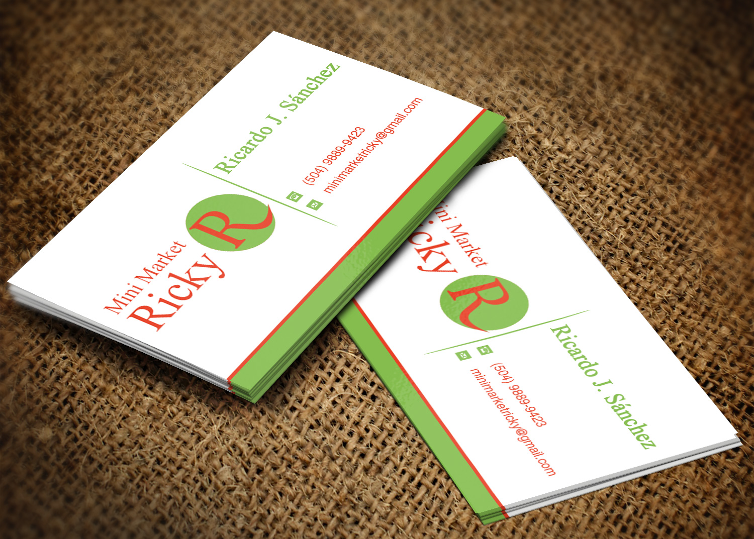 Business Card Design by Lanka Ama for Mini Market Ricky | Design #8412841