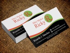 Business Card Design by Lanka Ama for Mini Market Ricky | Design: #8412847