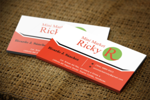 Business Card Design by Lanka Ama for Mini Market Ricky | Design: #8412849