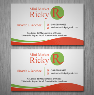 Business Card Design by Lanka Ama for Mini Market Ricky | Design: #8412861