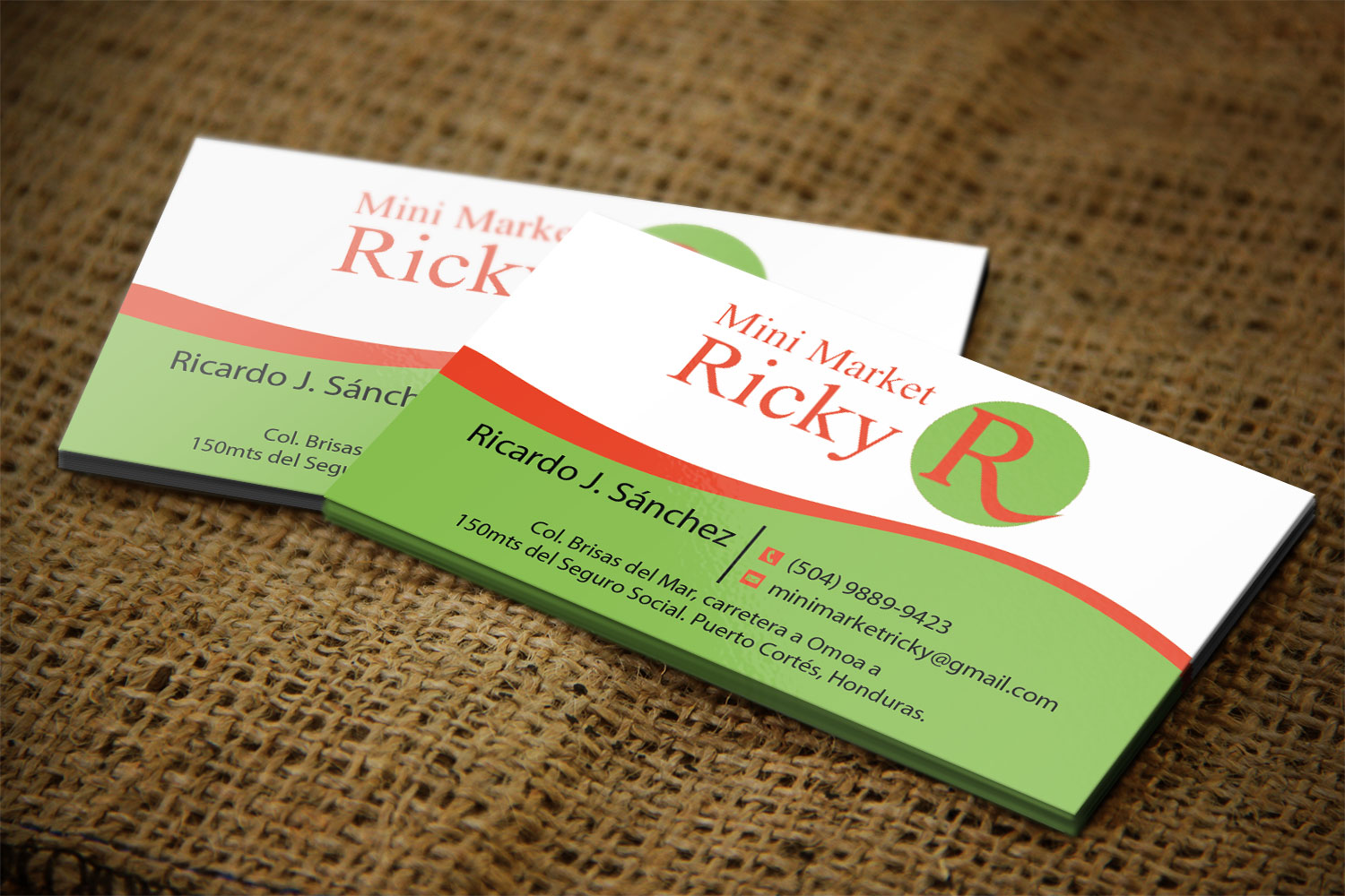 Business Card Design by Lanka Ama for Mini Market Ricky | Design #8412862