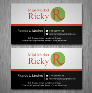 Business Card Design by Lanka Ama for Mini Market Ricky | Design: #8412863
