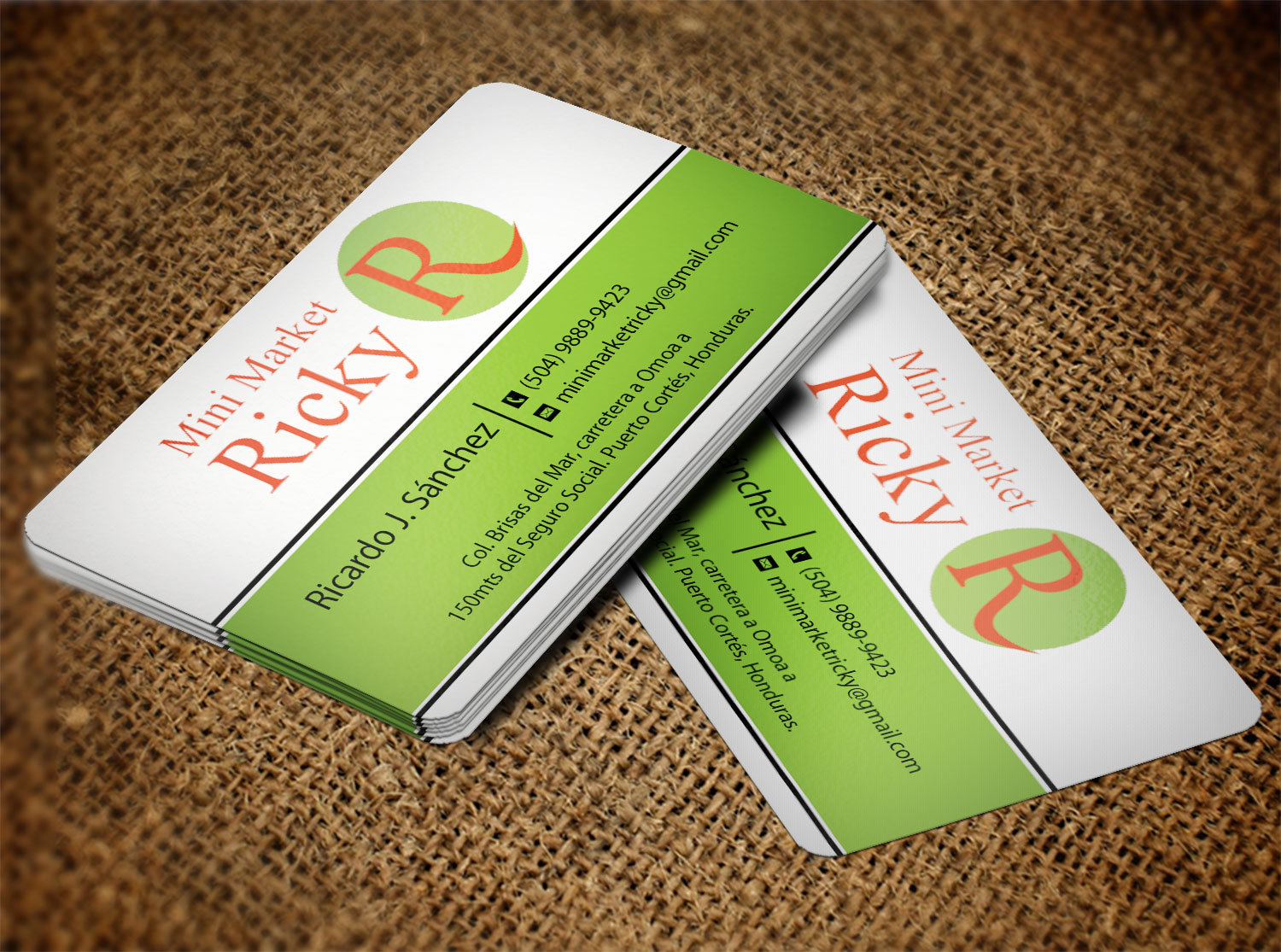 Business Card Design by Lanka Ama for Mini Market Ricky | Design #8412866