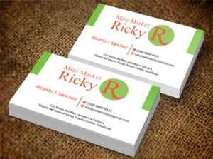 Business Card Design by Lanka Ama for Mini Market Ricky | Design: #8412868