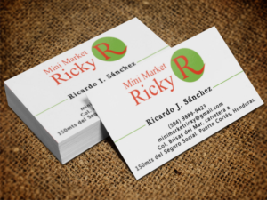 Business Card Design by Lanka Ama for Mini Market Ricky | Design: #8412875
