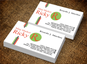 Business Card Design by Lanka Ama for Mini Market Ricky | Design: #8412882