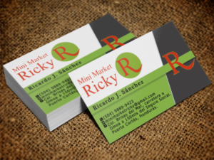 Business Card Design by Lanka Ama for Mini Market Ricky | Design: #8412885
