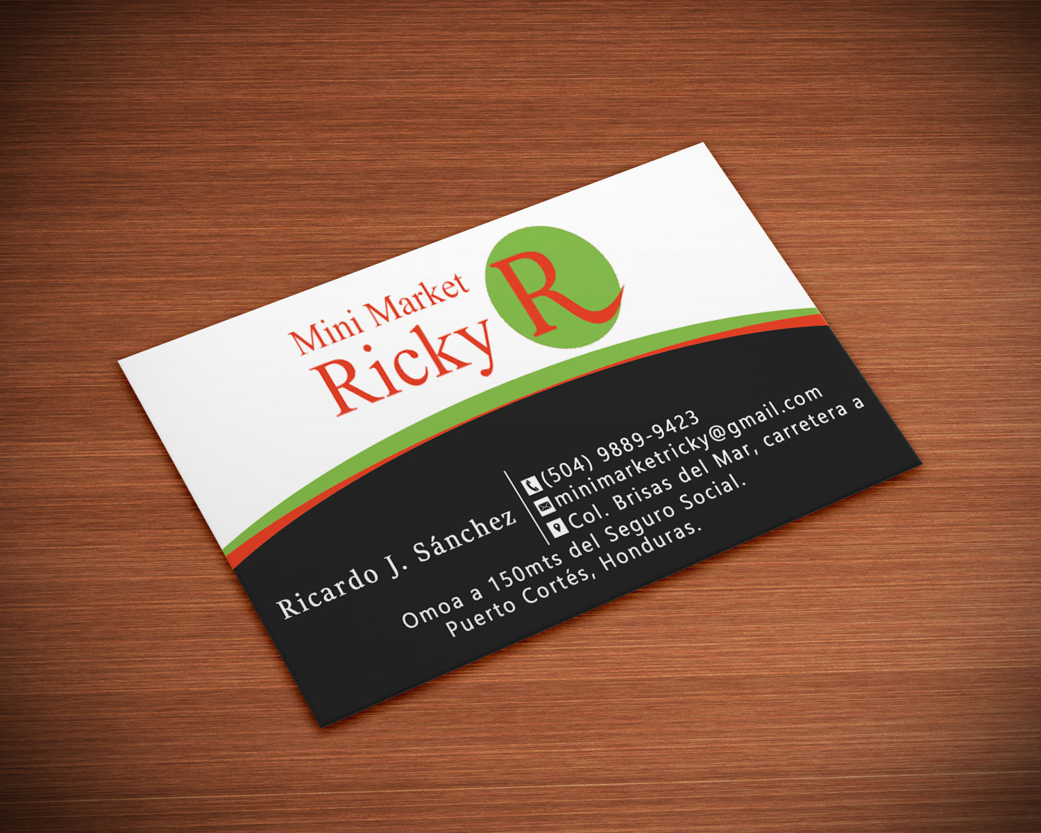 Business Card Design by Lanka Ama for Mini Market Ricky | Design #8412886