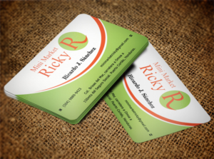 Business Card Design by Lanka Ama for Mini Market Ricky | Design: #8412902