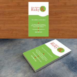 Business Card Design by creativeride for Mini Market Ricky | Design: #8420149
