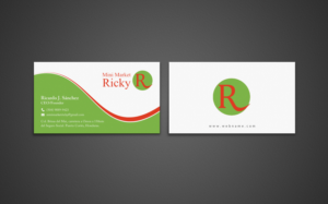 Design de Carte de Visite par chandrayaan.creative pour Mini Market Ricky | Design : #8415266