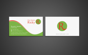 Design de Carte de Visite par chandrayaan.creative pour Mini Market Ricky | Design : #8415267