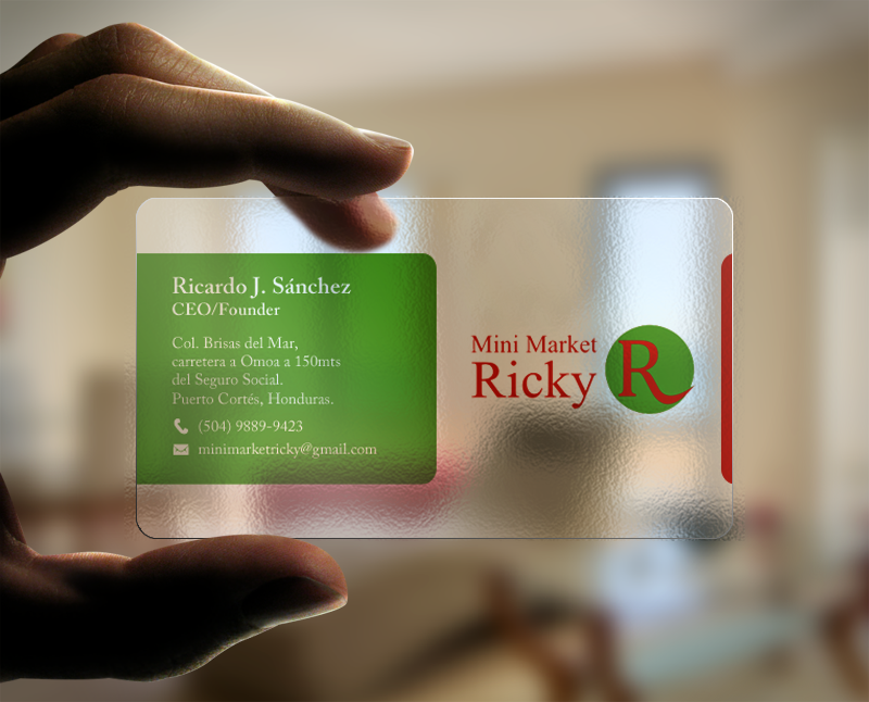 Business Card Design by chandrayaan.creative for Mini Market Ricky | Design #8415271