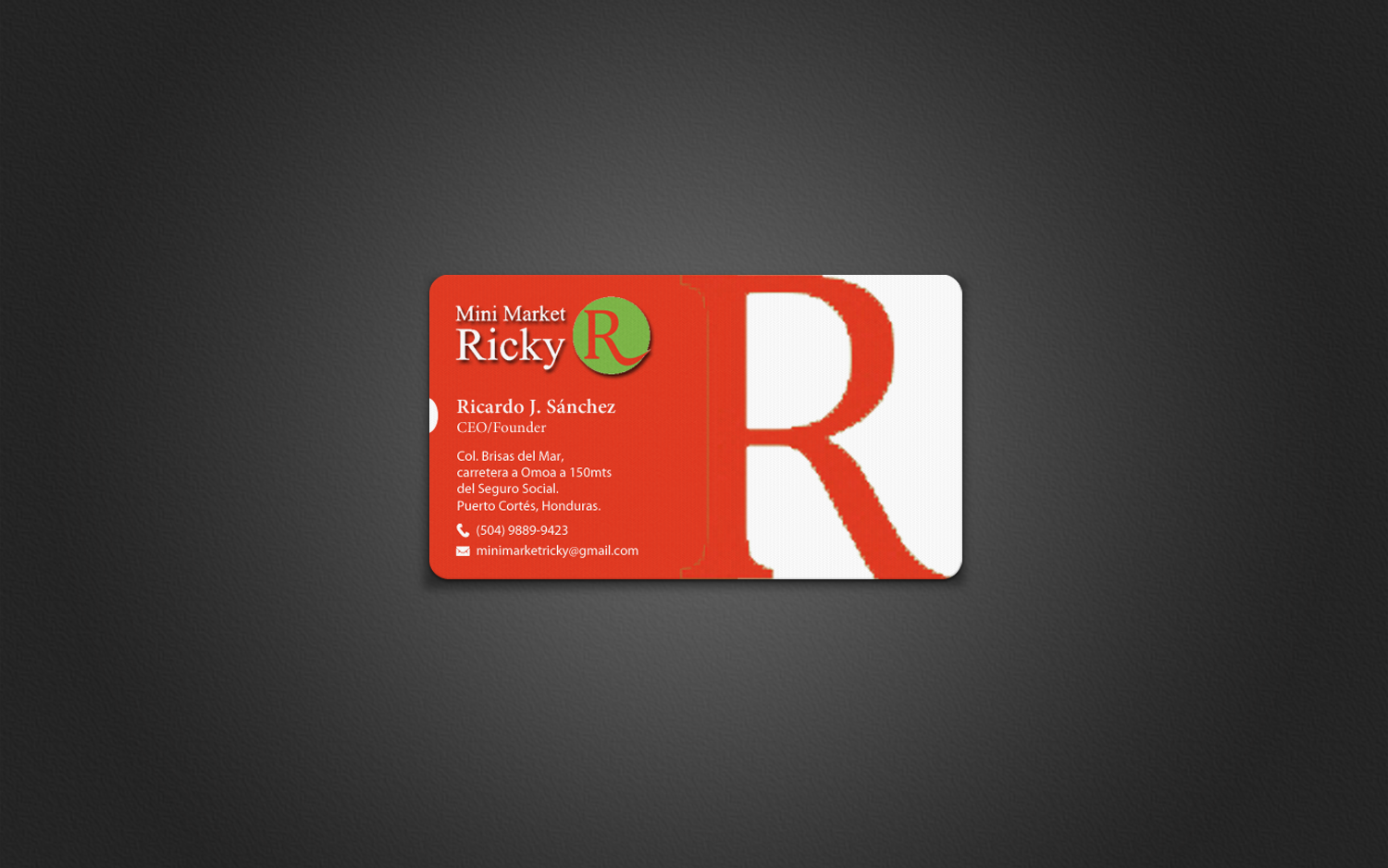 Business Card Design by chandrayaan.creative for Mini Market Ricky | Design #8415274