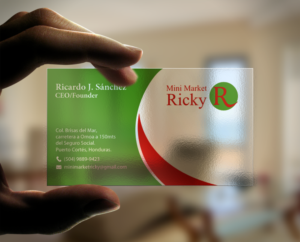 Design de Carte de Visite par chandrayaan.creative pour Mini Market Ricky | Design : #8415278
