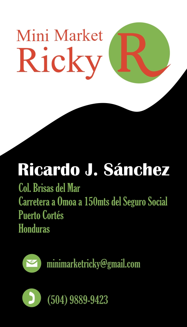 Business Card Design by nancyottenbreit for Mini Market Ricky | Design #8409337