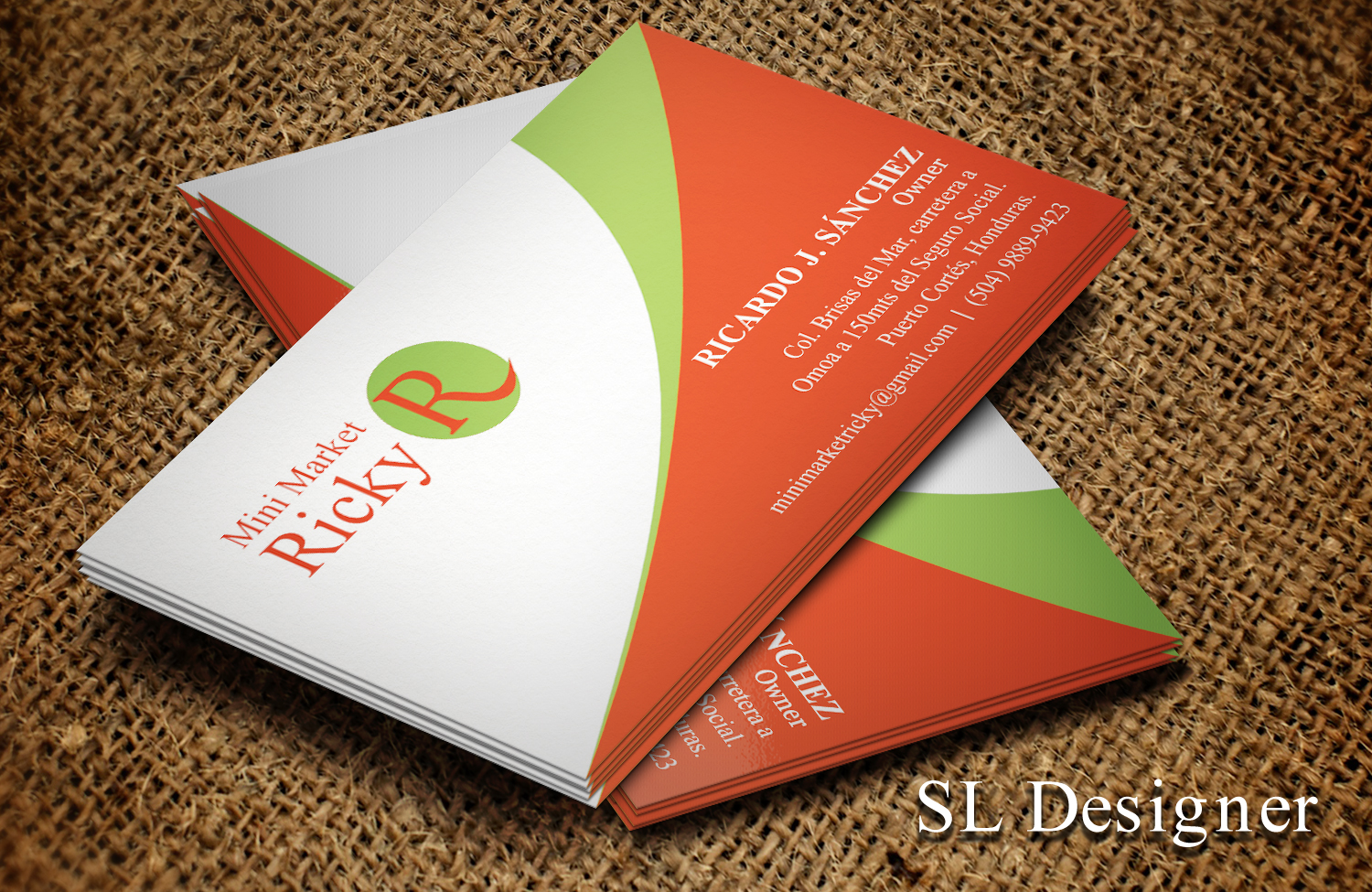 Business Card Design by SL Designer for Mini Market Ricky | Design #8410066