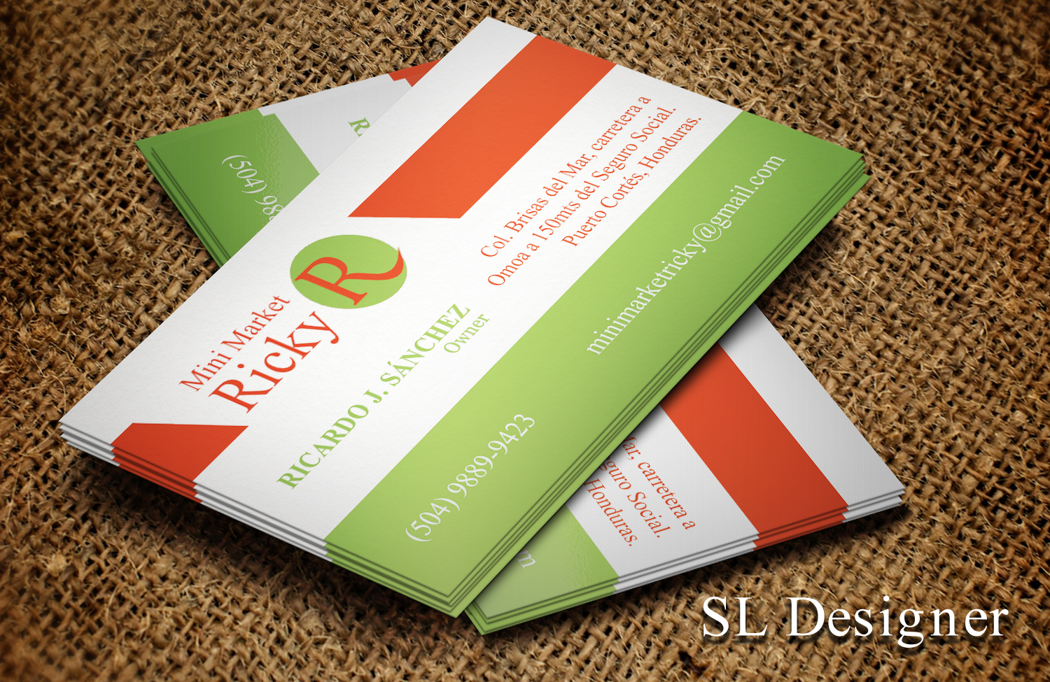 Business Card Design by SL Designer for Mini Market Ricky | Design #8410068