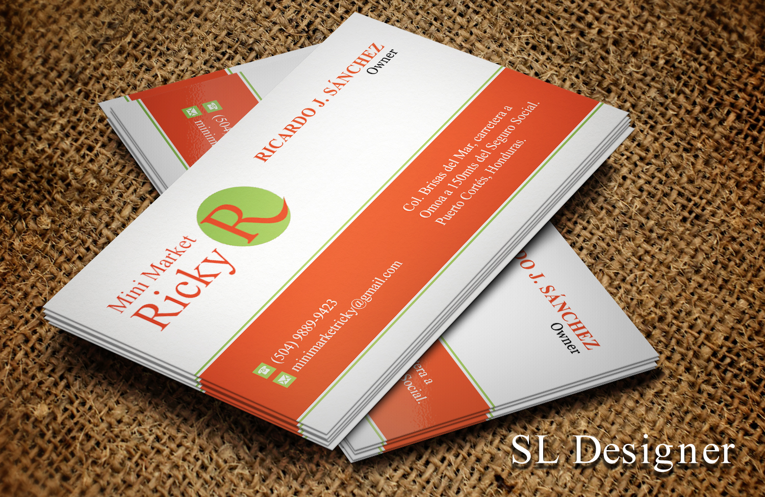 Business Card Design by SL Designer for Mini Market Ricky | Design #8410075