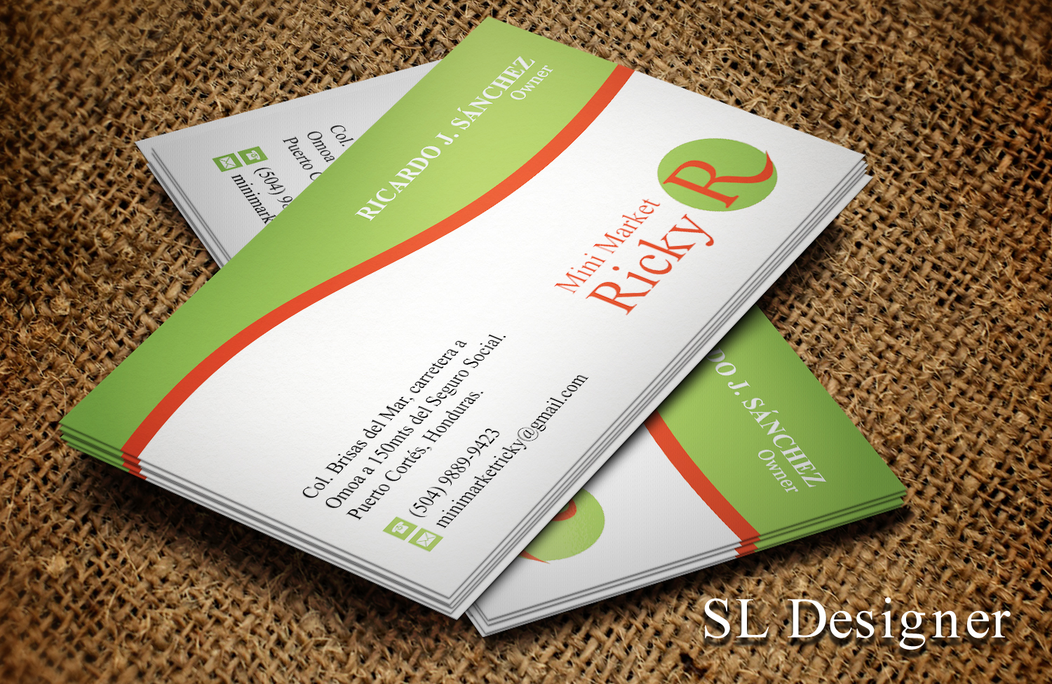 Business Card Design by SL Designer for Mini Market Ricky | Design #8410079